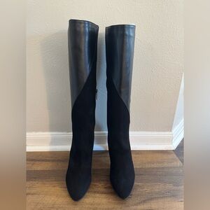 Aquatalia Women’s Rayne Leather and Suede Heeled Boots - Size 9